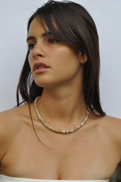 Multi Puka Bead Collar