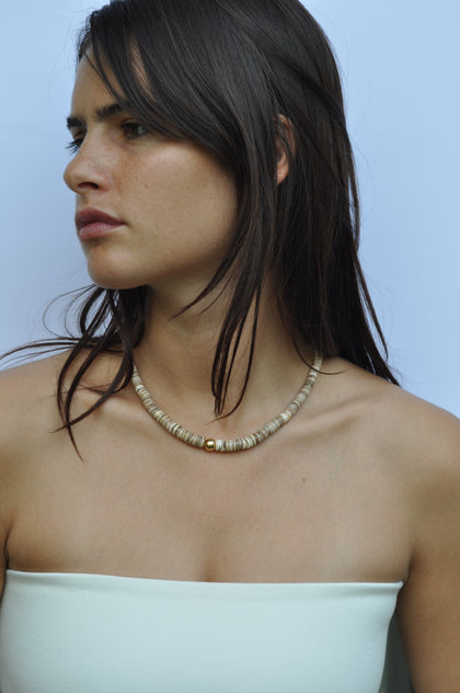 Multi Puka Bead Collar