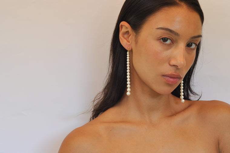 Pearly Cascade Earrings