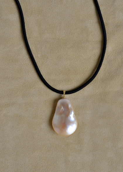 Jumbo Baroque Pendant on Cord