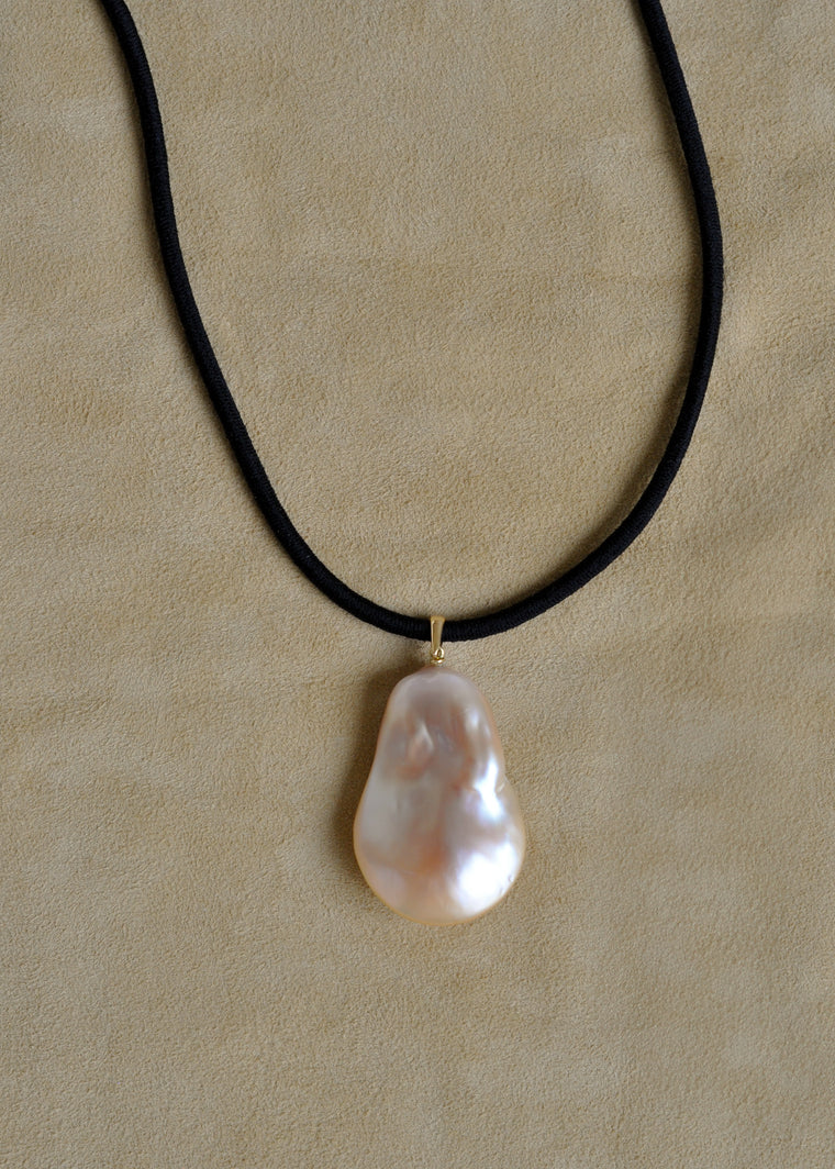 Jumbo Baroque Pendant on Cord