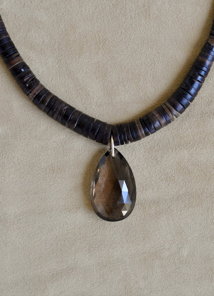The Drop Collar | Smokey Quartz