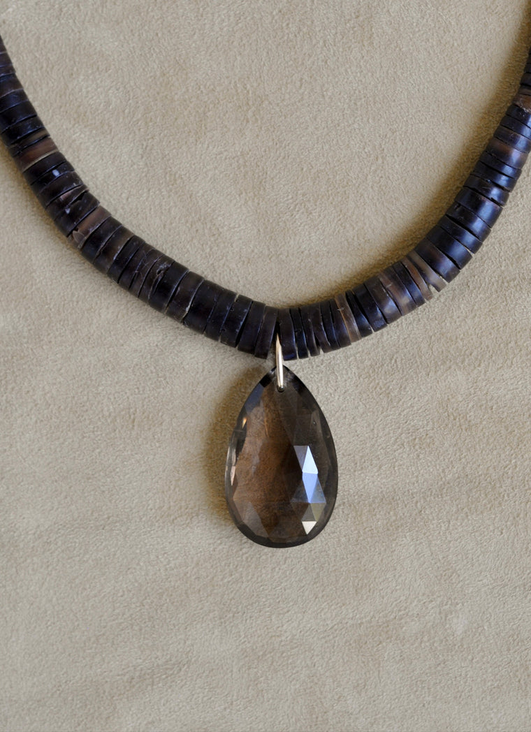The Drop Collar | Smokey Quartz