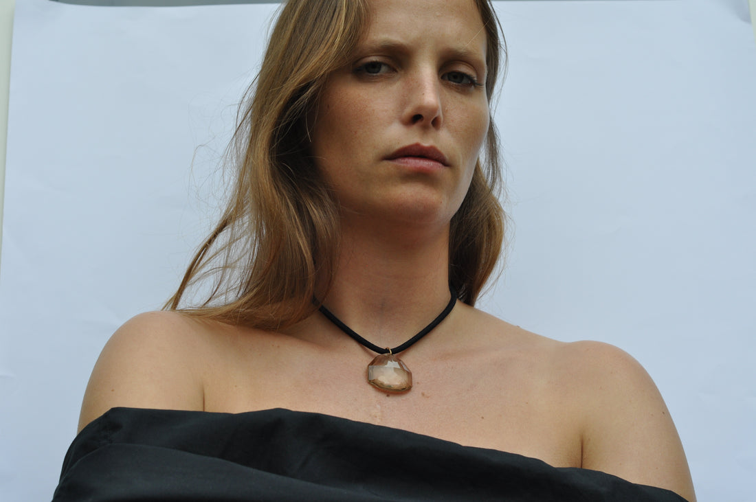 Faceted Pendant Necklace | Smoky Quartz