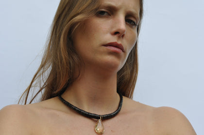 The Drop Collar | Yellow Citrine