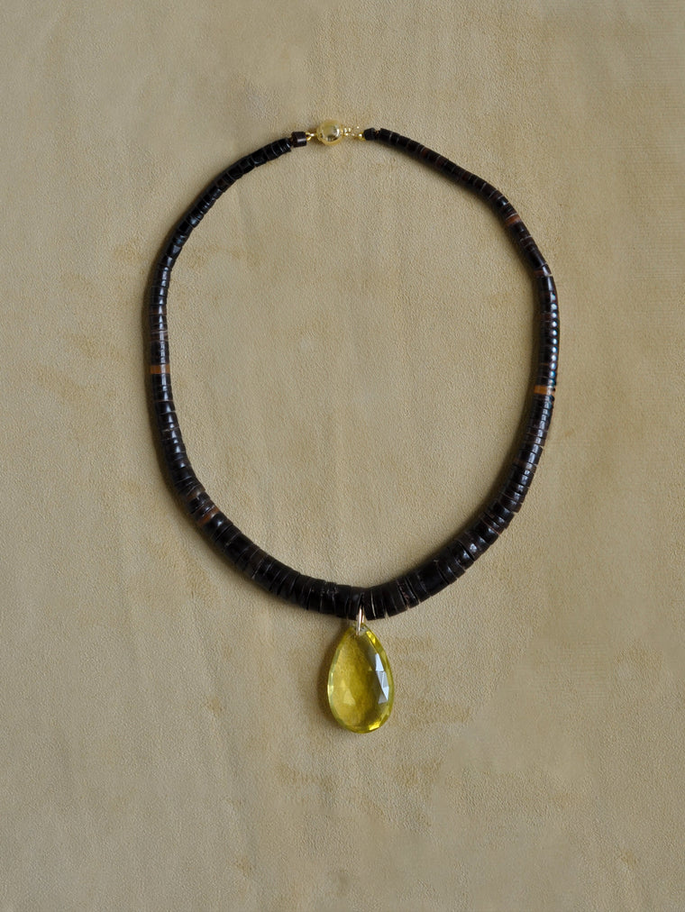 The Drop Collar | Lemon Quartz