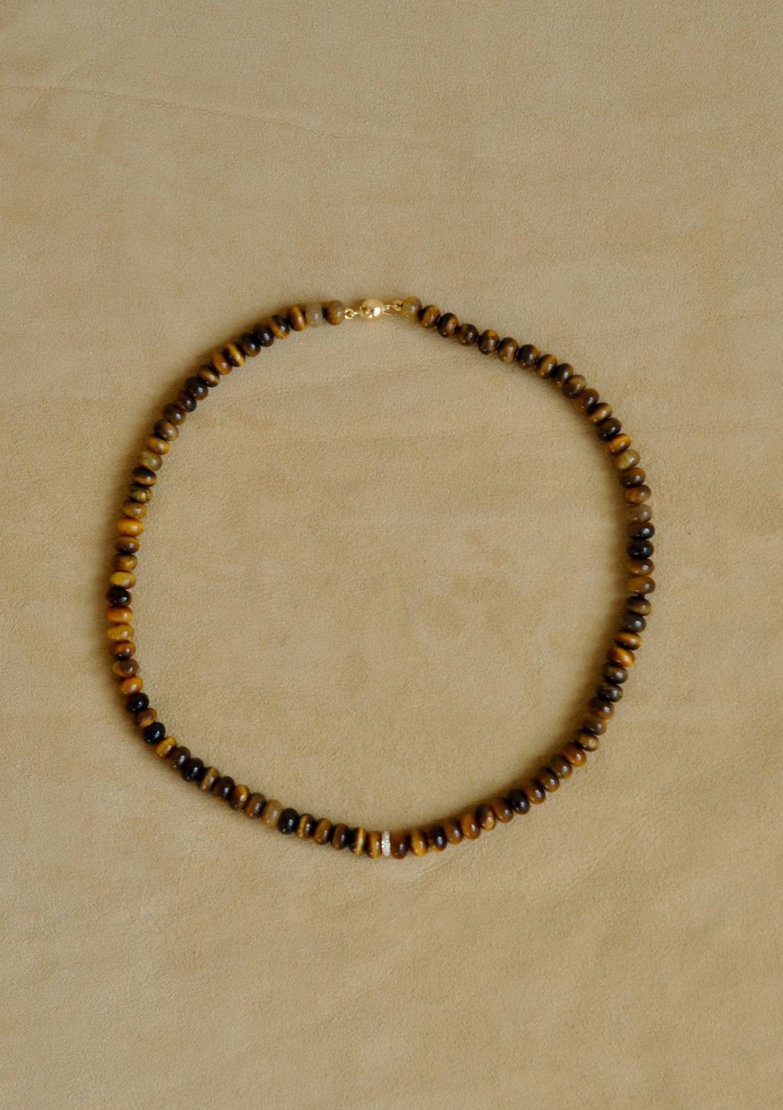 Tiger Eye Single Diamond