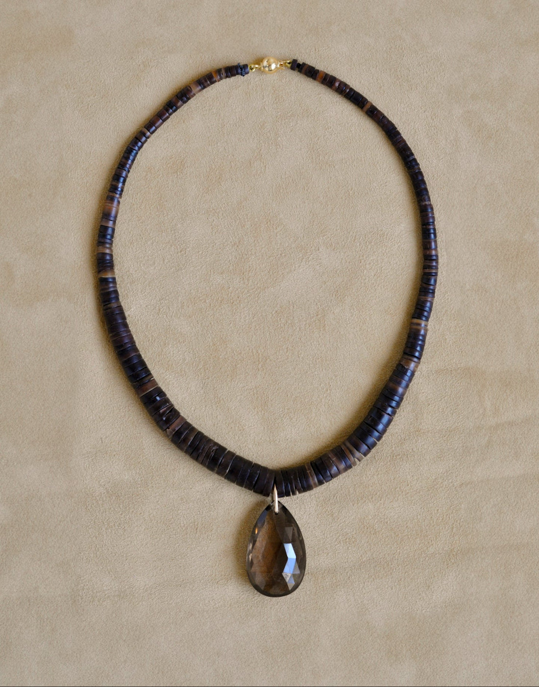 The Drop Collar | Smokey Quartz
