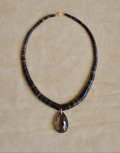 The Drop Collar | Smokey Quartz