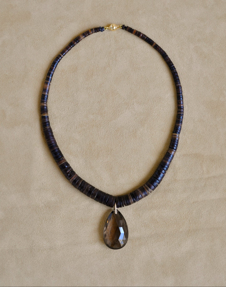 The Drop Collar | Smokey Quartz