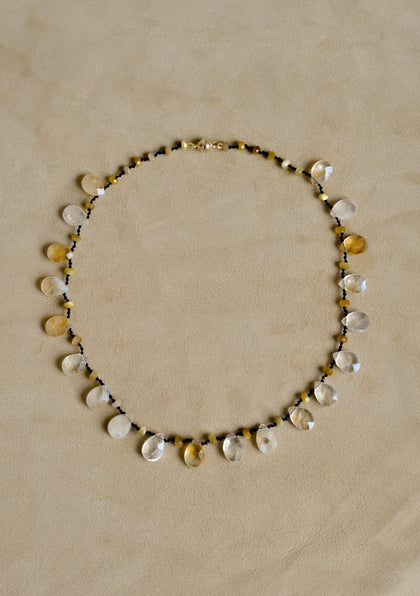 The Droplet Necklace | Light Citrine