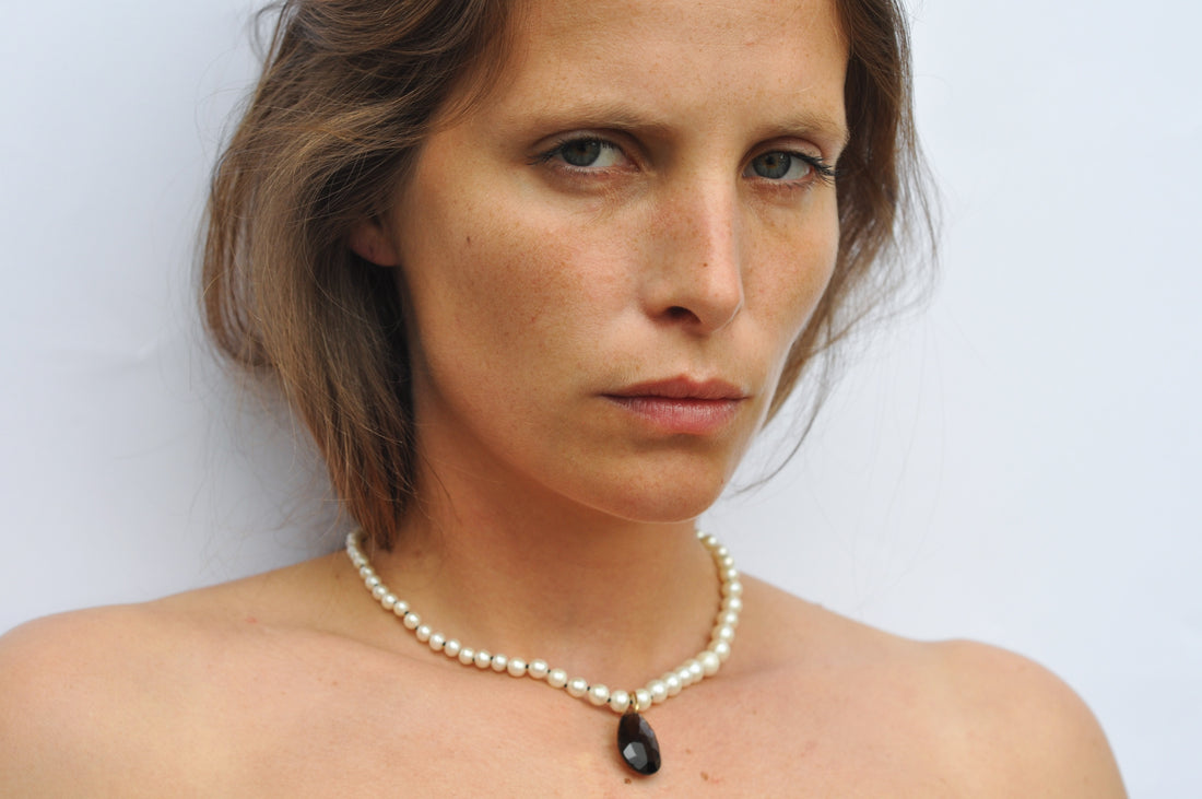 Pearl Necklace with Drop