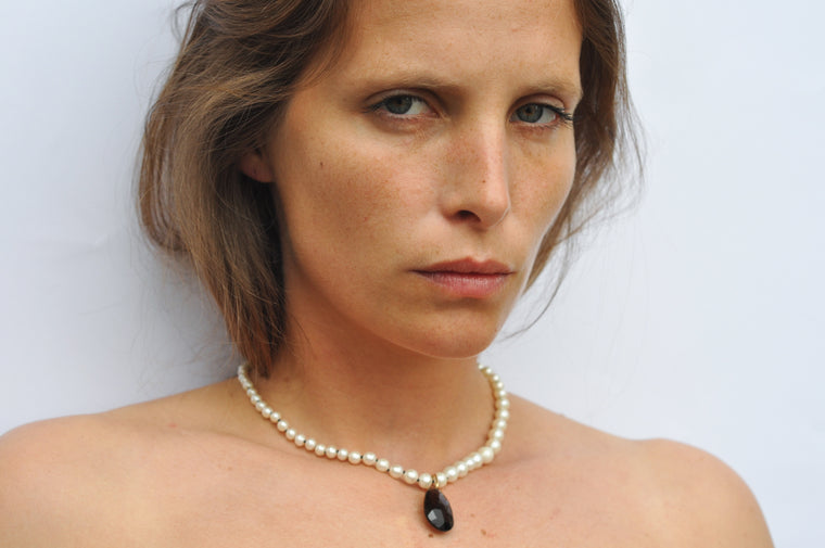 Pearl Necklace with Drop