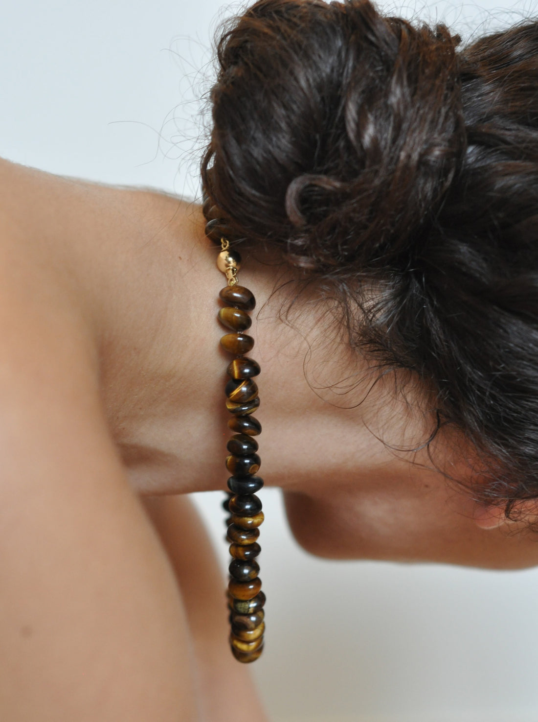 Diamond Tiger Eye Collar