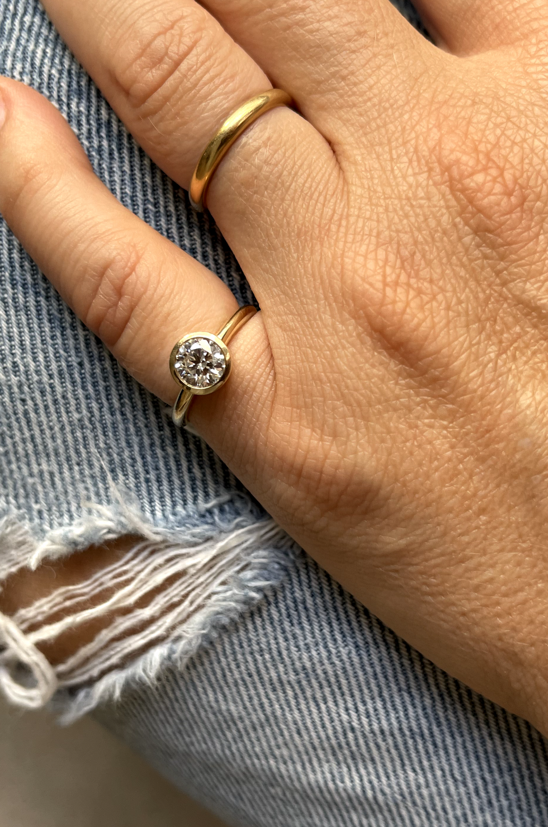 Sweet Diamond Pinky Ring