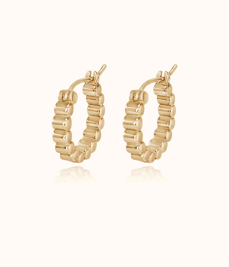 Snail Hoop Earrings