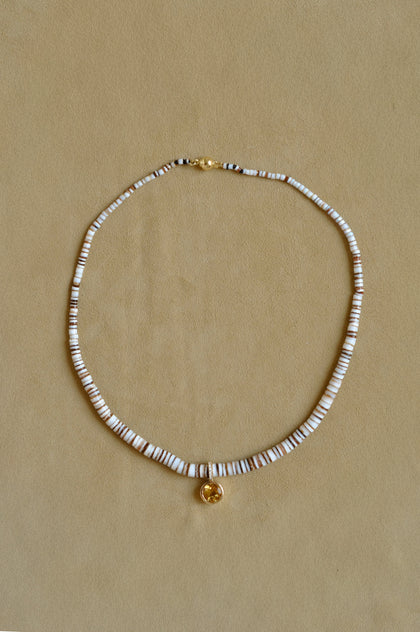 Striped Pendant Puka Collar