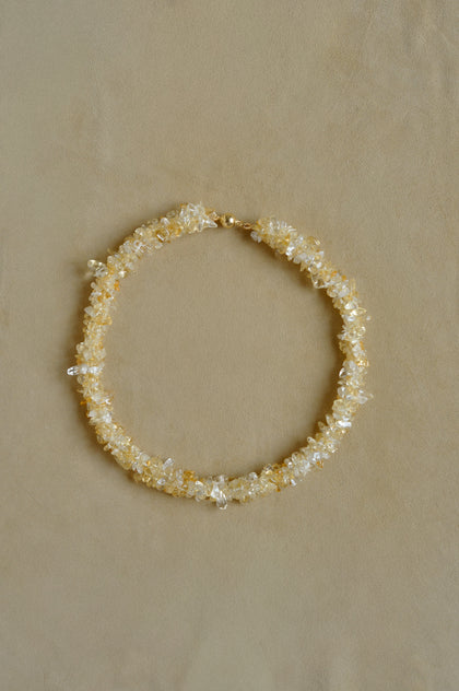 Citrine Tube Necklace