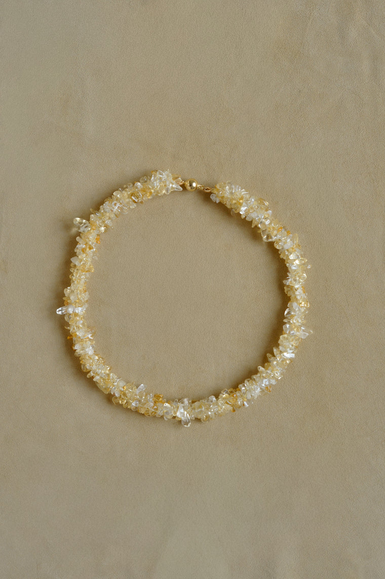 Citrine Tube Necklace