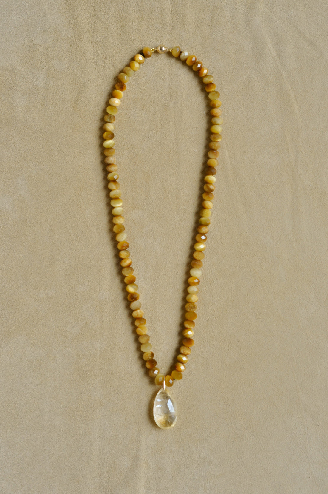 Lo Citrine Pendant Necklace