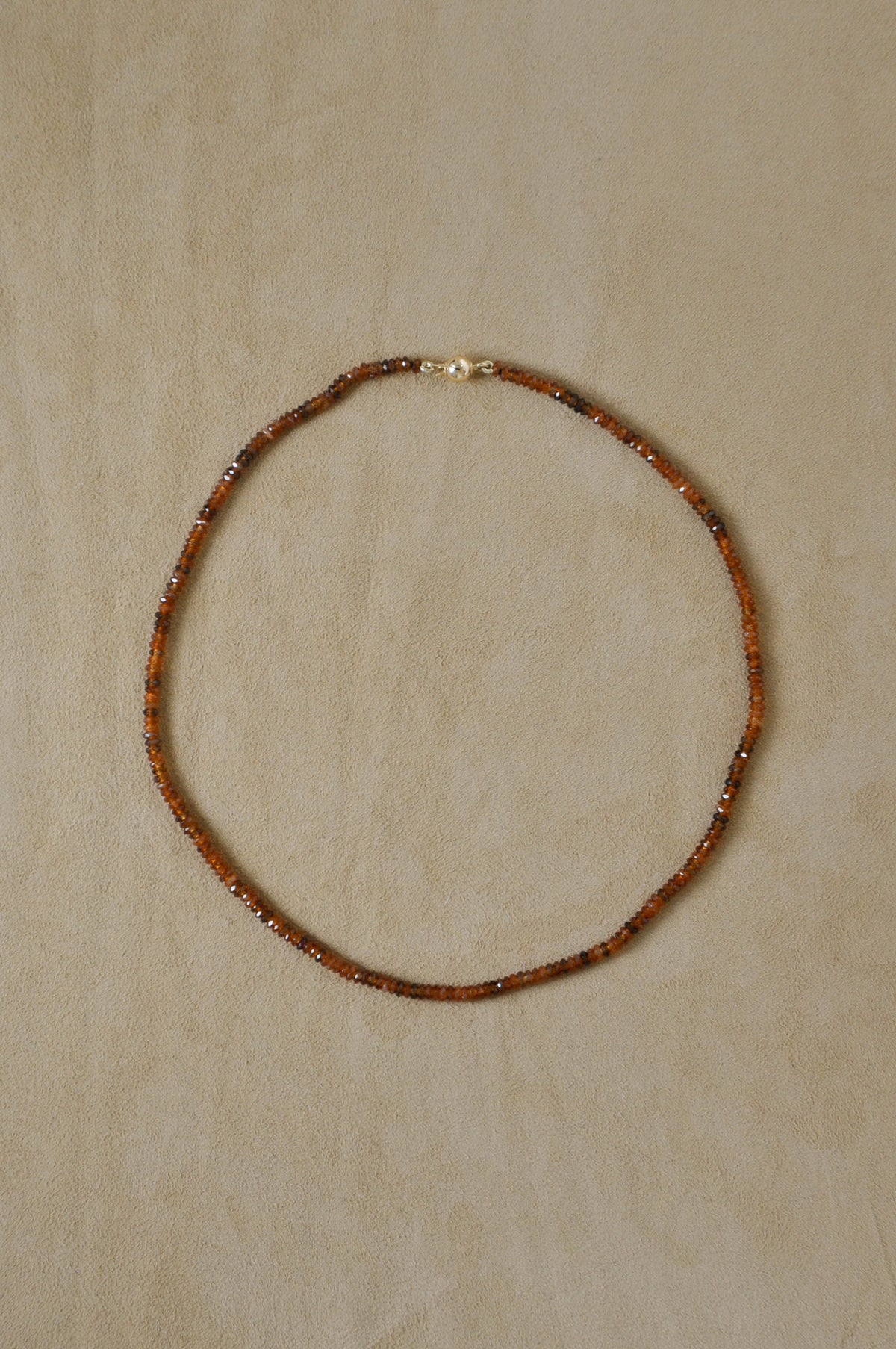 Tiny Brown Necklace