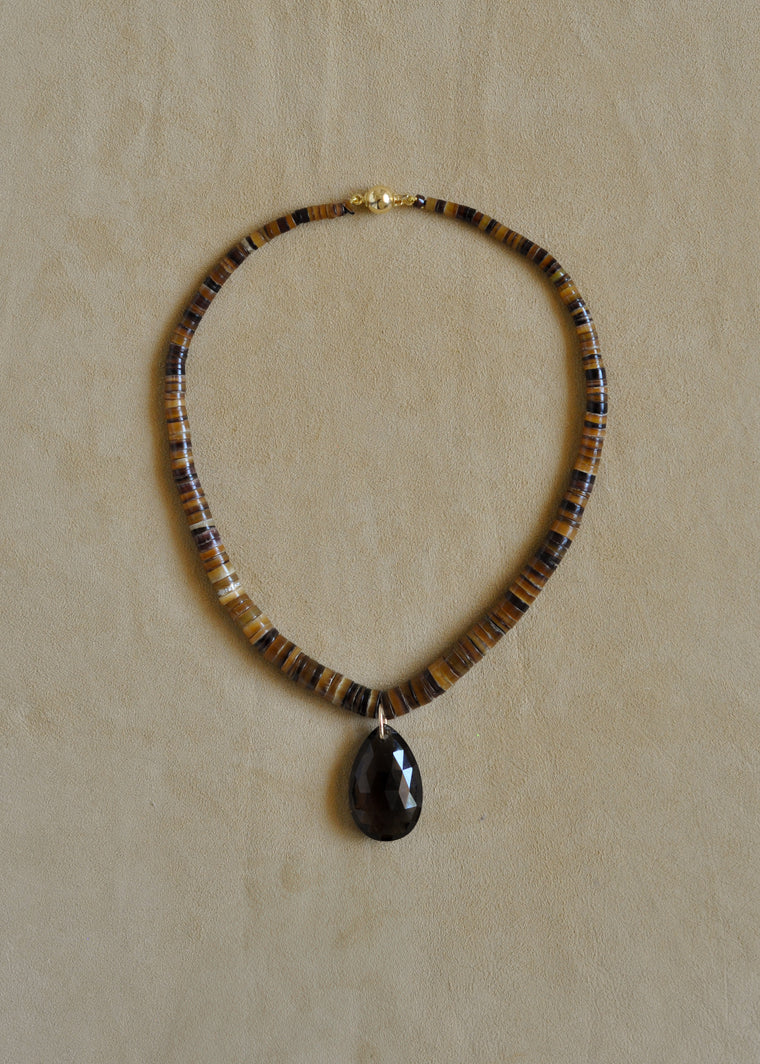 The Tonal Diamond Drop | Smokey Quartz