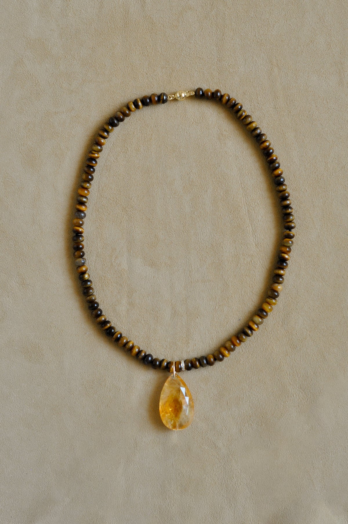 Sunset tiger eye necklace