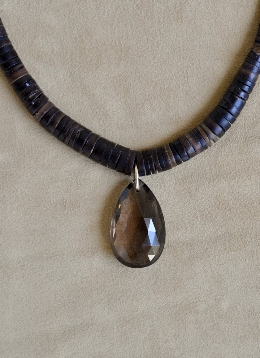 The Drop Collar | Smoky Quartz