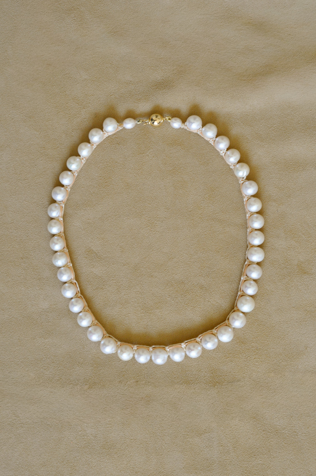 Macrame Pearl Necklace