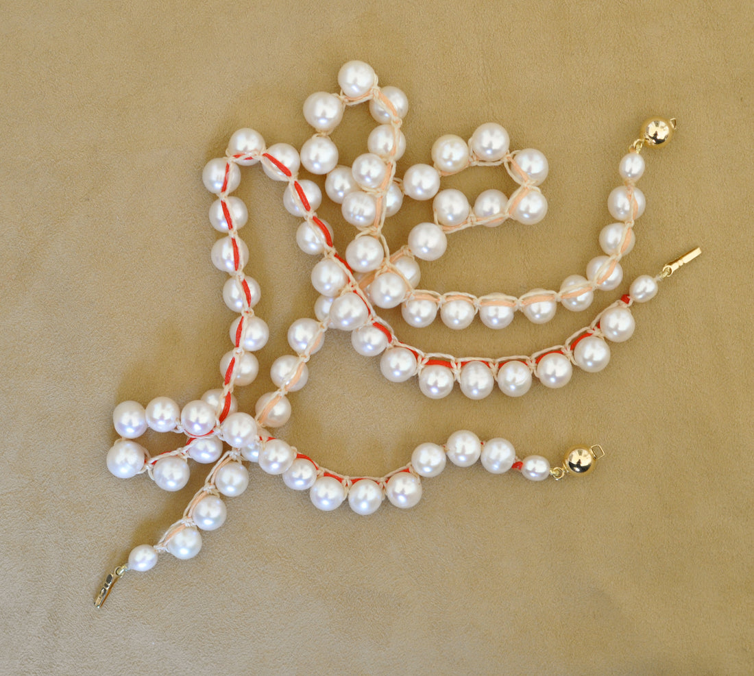 Macrame Pearl Necklace