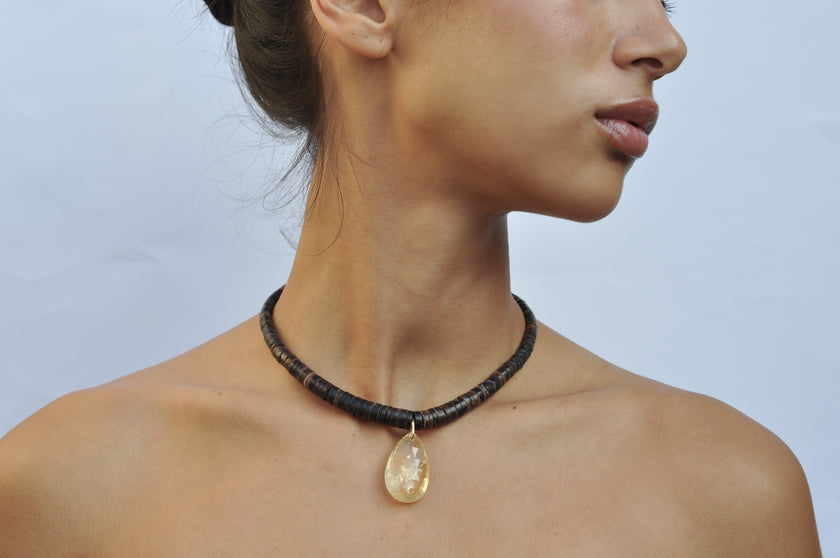The Drop Collar | Citrine