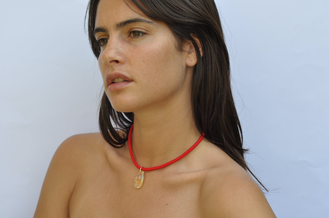 The Petite Drop Cord | Citrine