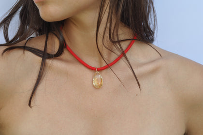 The Petite Drop Cord | Citrine