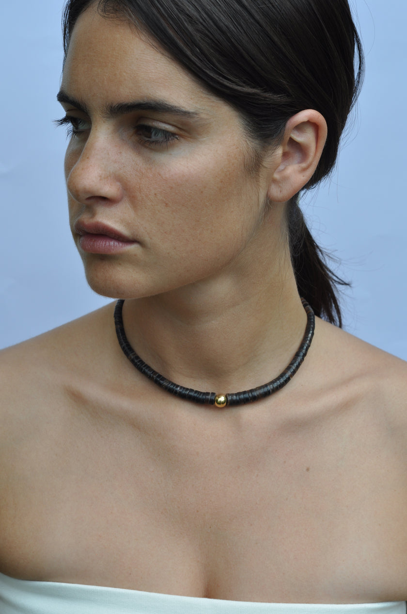 Elegant Puka Bead Collar