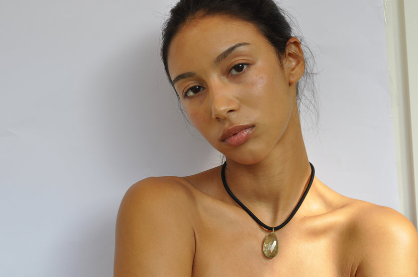 The Drop Cord | Green Amethyst