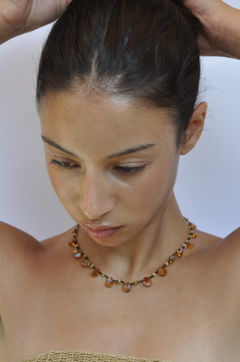 The Droplet Necklace | Honey Citrine