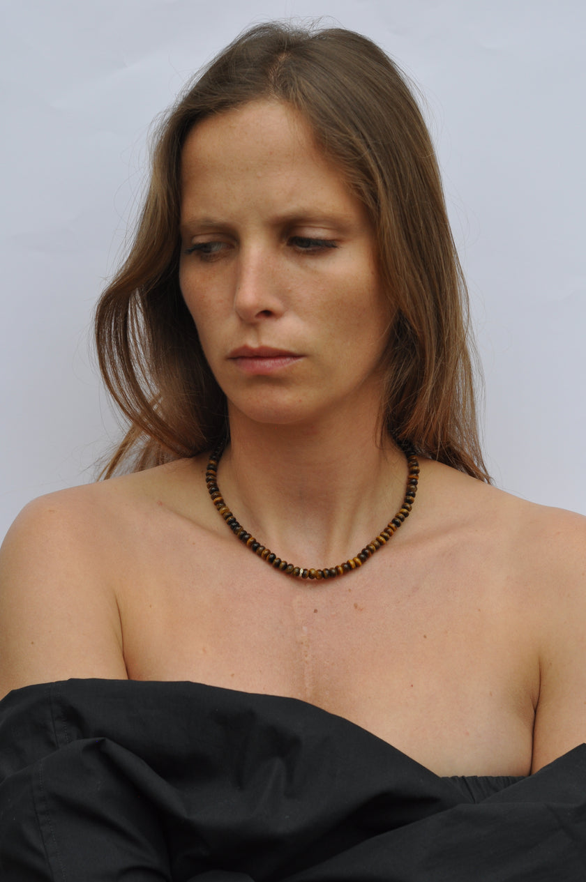 Tiger Eye Single Diamond