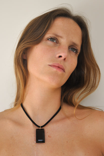The Baguette Cord | Smoky Quartz