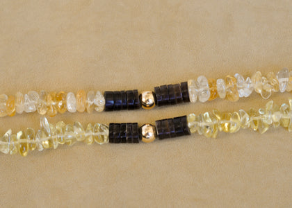 Citrine Puka Bead Collar