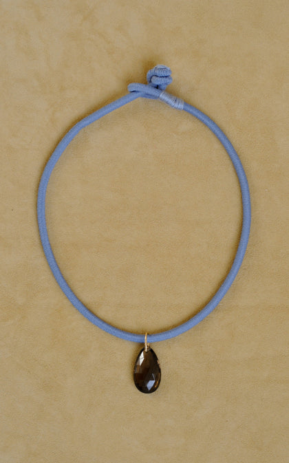 The Petite Drop Cord | Smokey Quartz