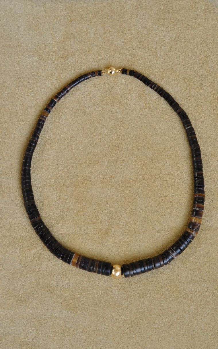 Elegant Puka Bead Collar