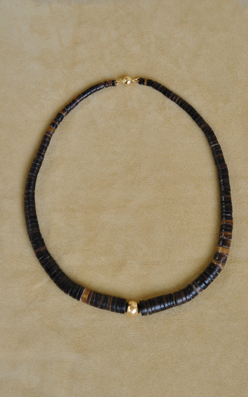 Elegant Puka Bead Collar