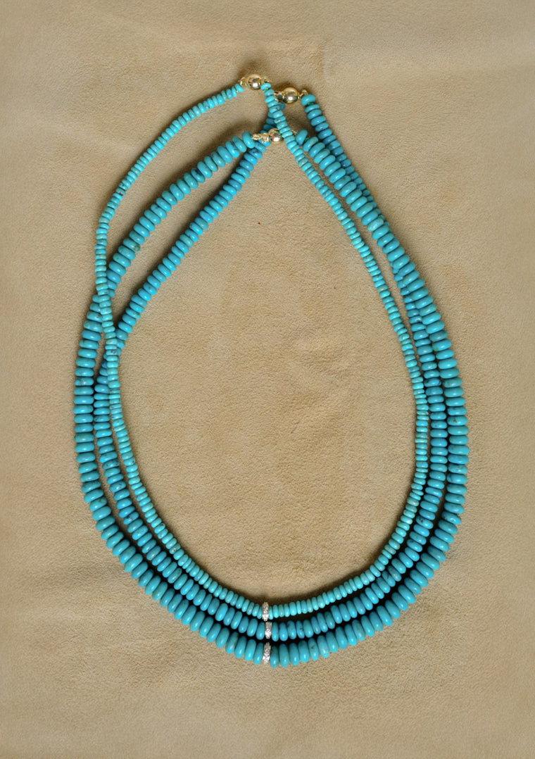 Turquoise Diamond Necklace