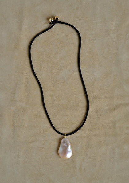 Jumbo Baroque Pendant on Cord