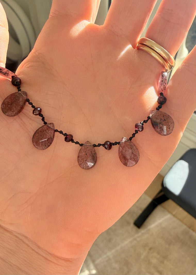 The Droplet Necklace | Strawberry