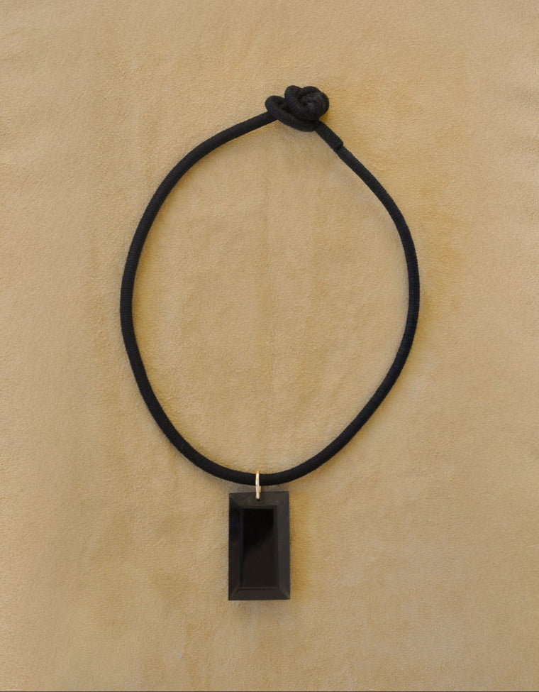The Baguette Cord | Smoky Quartz