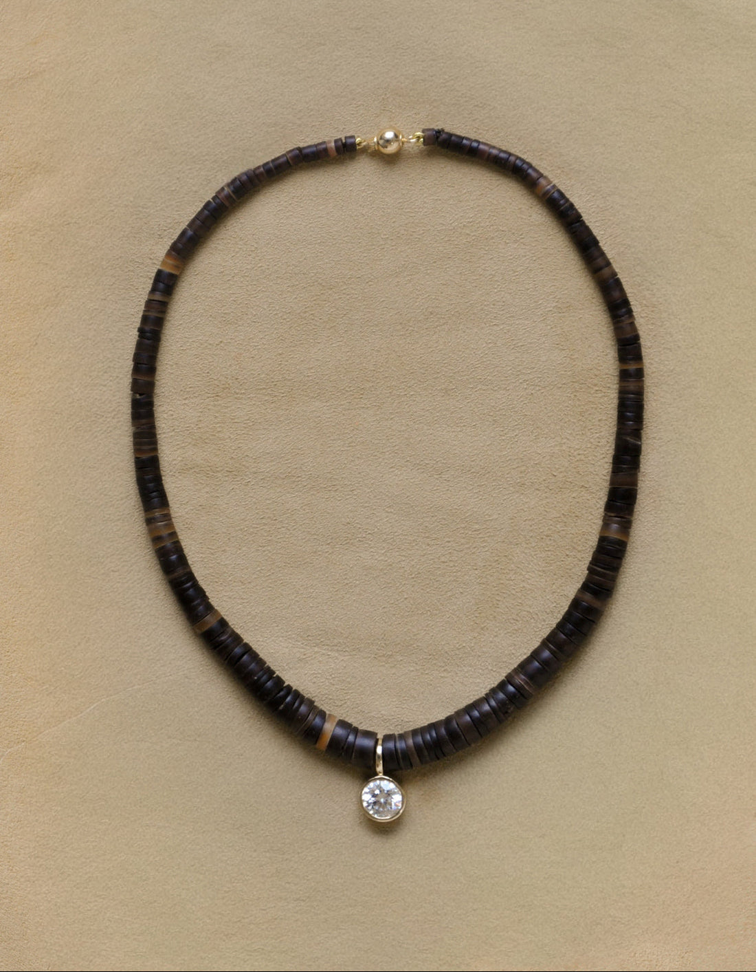 Brilliant Diamond Puka Collar