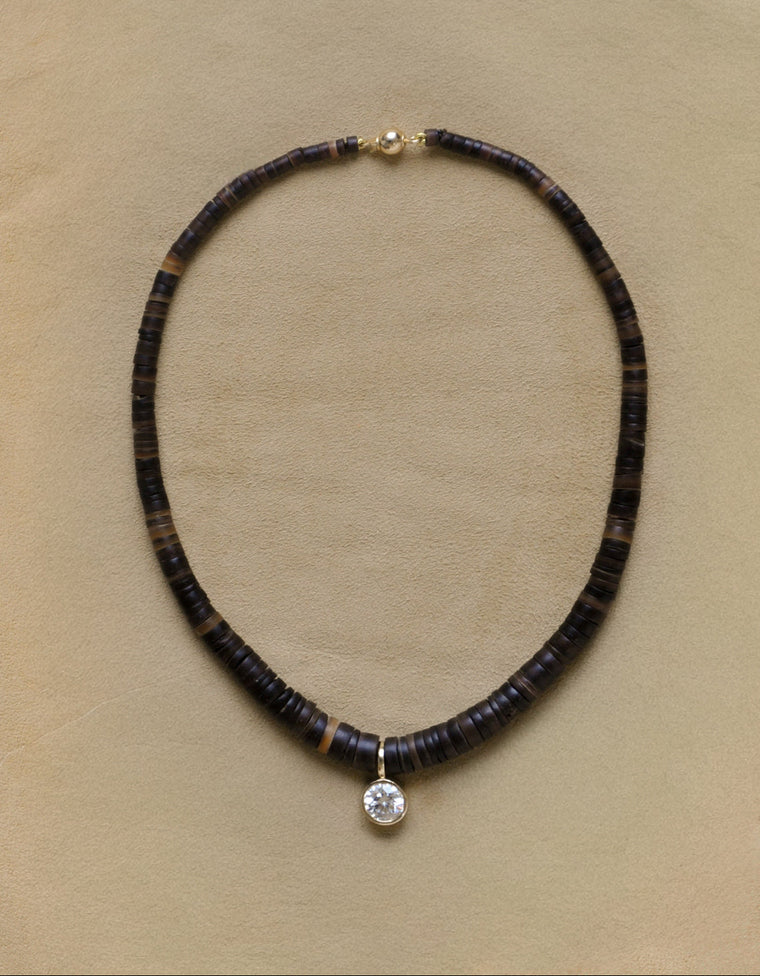 Brilliant Diamond Puka Collar
