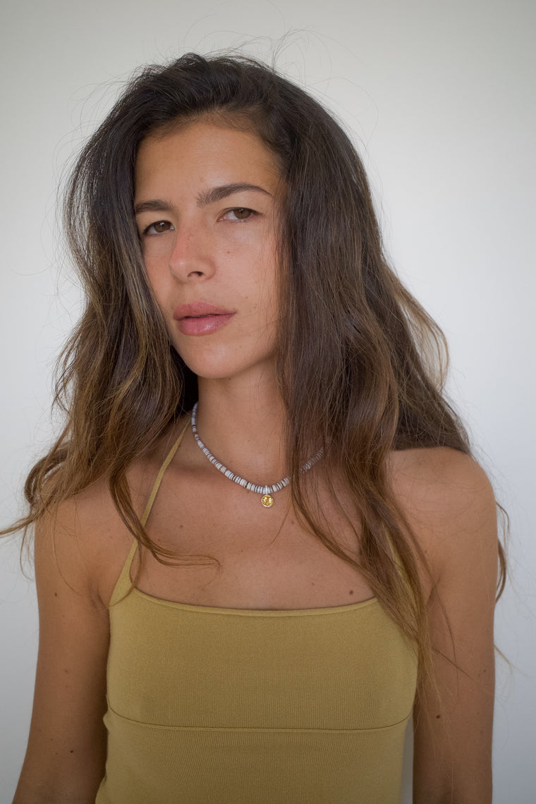 Striped Pendant Puka Collar