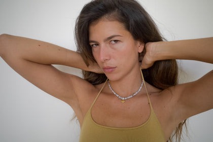 Striped Pendant Puka Collar